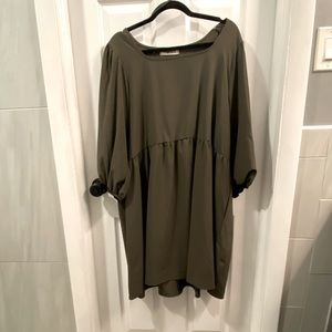 💚Chic Soul green dress with half sleeve size 1X